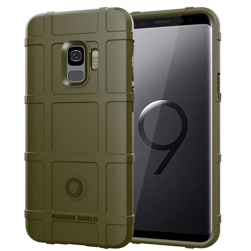 360 градусов Полная защита тела чехол для samsung S9 Мягкие TPU плотное Броня тактические защитный чехол