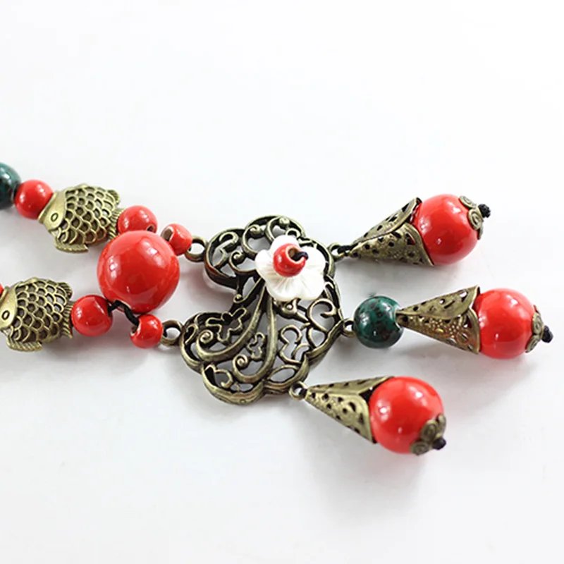 Ожерелье с двойной подвеской в виде капли подвески Массивное колье