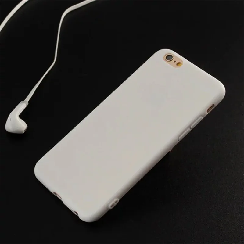 Мягкий Резиновый ТПУ силиконовый чехол для iPhone 7 8 Plus 6 6s 5 5s SE роскошный красный