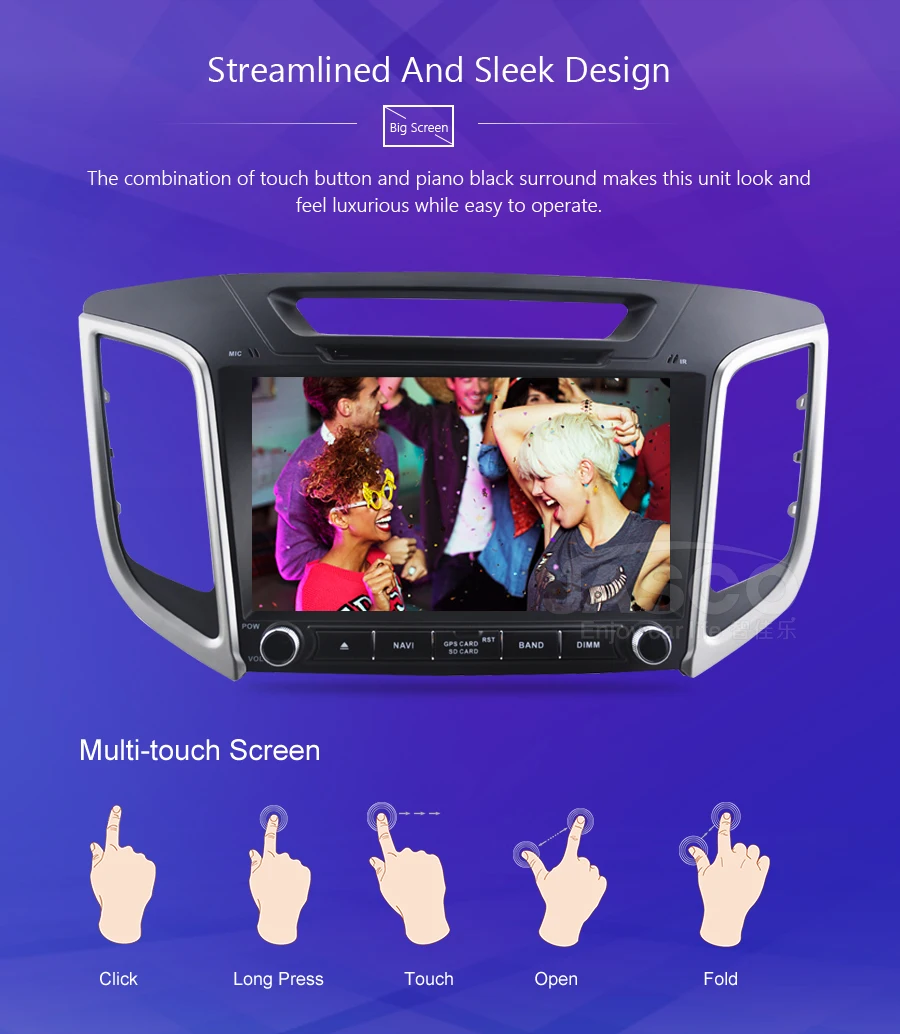 Ips Android 9,0 автомобильный стерео DVD Радио gps навигационный плеер для hyundai ix25 Creta- Видео Мультимедиа Bluetooth головное устройство
