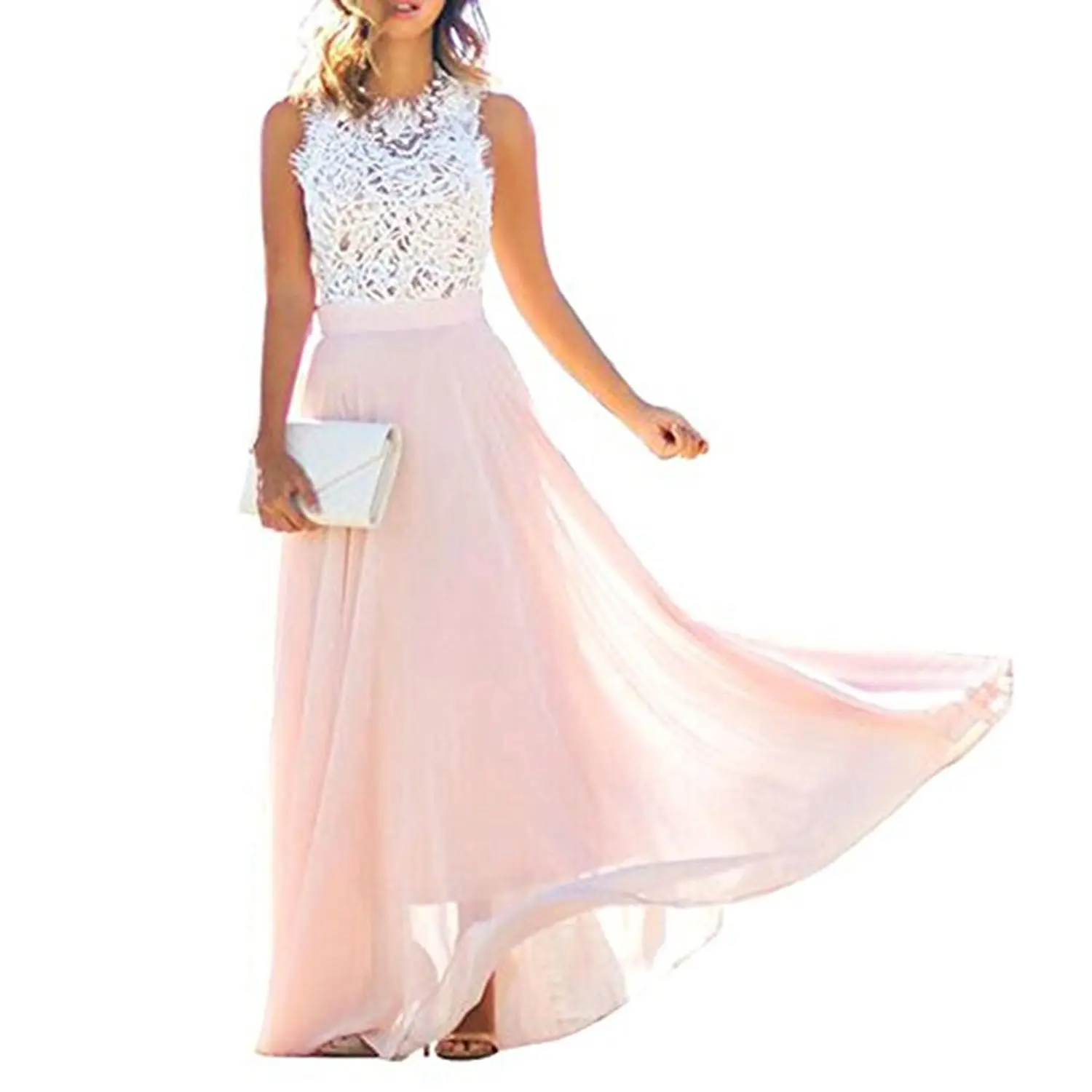 Женские повседневные летние платья A Line свободное платье без рукавов вечернее