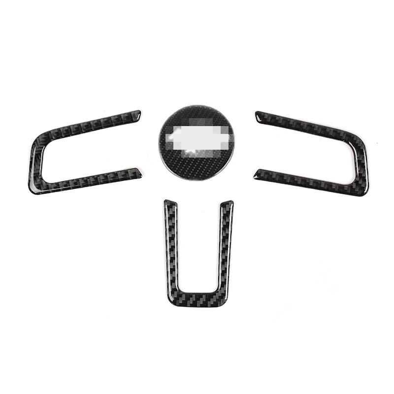 B set SHINEKA интерьерные молдинги для Ford Mustang, наклейки на руль из углеродного волокна для Ford Mustang-, аксессуары для стайлинга - Название цвета: B set