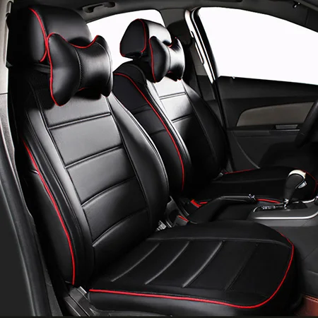Color 1 Кожаные чехлы для сидений автомобиля на заказ для Toyota Corolla Camry Rav4 Auris Prius Yalis Avensis, автомобильные аксессуары, автомобильные палочки, авто стиль - Название цвета: Color 1