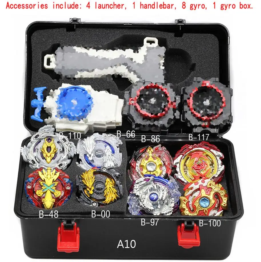 Набор комбинированных игрушек Beyblade Burst, Beyblades Arena, Bayblade, металл, Fusion 4D, с пусковой установкой, волчок, Bey Blade, лезвия, игрушки - Цвет: A10