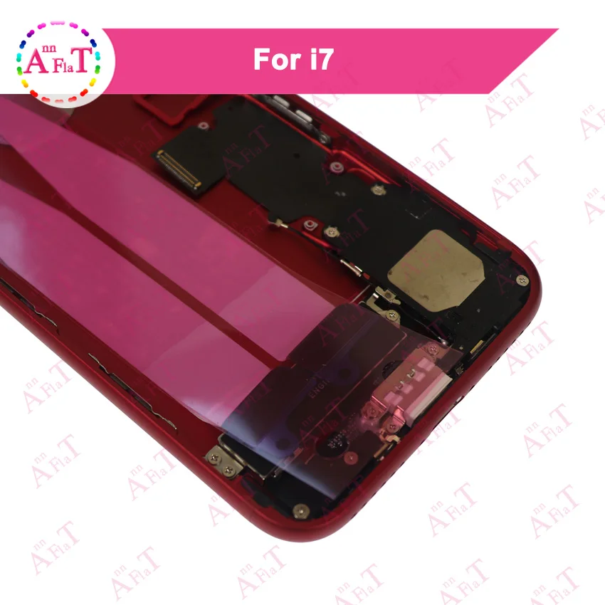 10 шт./лот DHL для IPhone 7 7g 7 Plus задняя средняя рамка Шасси Полный Корпус в сборе Крышка батарейного отсека Дверь задняя с гибким кабелем