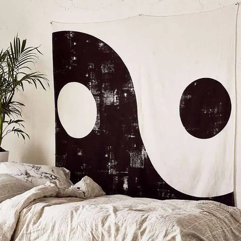 148x148 квадратный гобелен Yin Yang Tai Chi мандалы настенные Висячие гобелены на стену