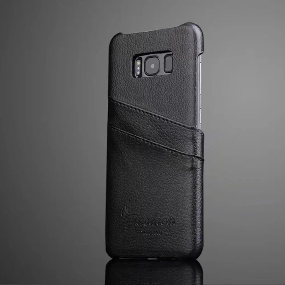 Чехол для samsung Galaxy S8 роскошный чехол из натуральной воловьей кожи с линиями личи