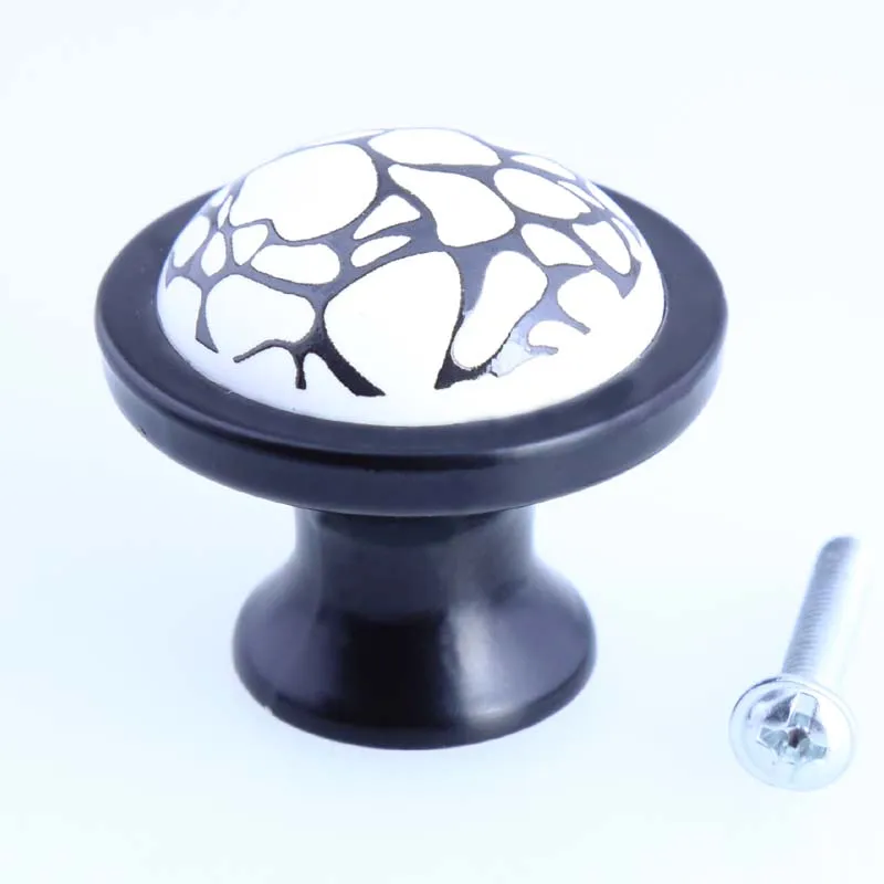 

Modern simple crack white black drawer shoe cabinet knobs pulls black dresser kitchen cabinet tv tabinet handles pulls knobs