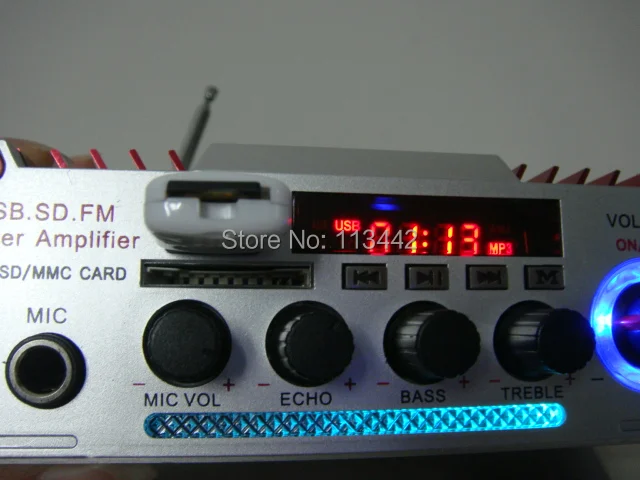 HY600 amplificador Automotivo Авто falantes FM аудио + микрофон MP3 Динамик мини Hi-Fi стерео Усилитель