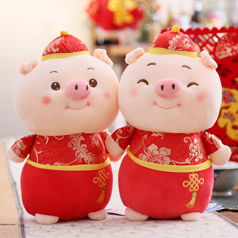Candice guo плюшевая игрушка набитая кукла 2019 Зодиак китайский новый год свинья милая
