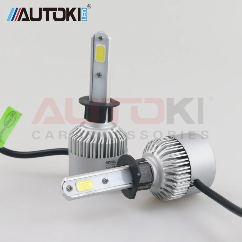 Autoki s2 H1 H3 H7 H4 H11 9005 9006 9007 светодиодный фонарь для фар 72 Вт 8000LM Авто налобный все в