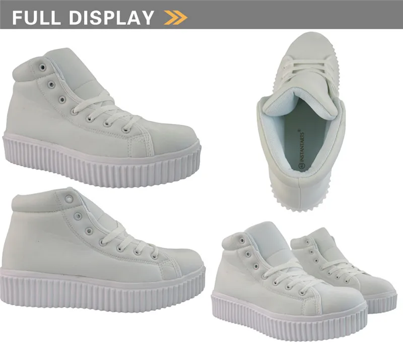 

FORUDESIGNS Comfortable Nurse Shoes Women Casual Height Increasing Flats Shoes Classic Low Style Platform Creepers Shoes Woman