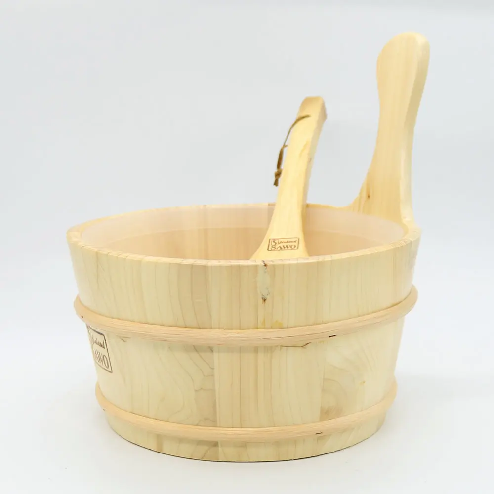 4L аксессуар для сауны деревянный ковш с linner комбинированный набор комната