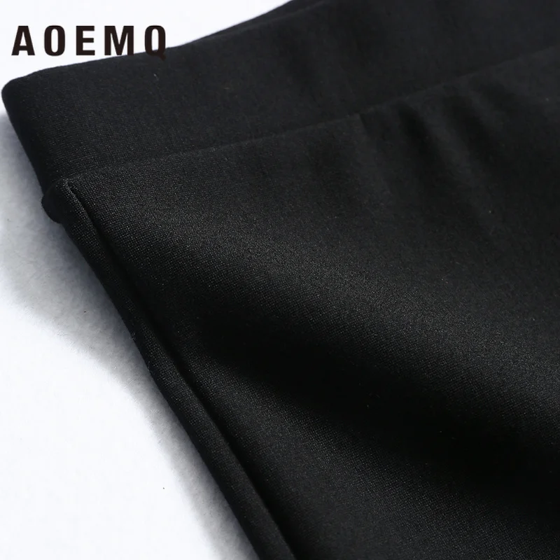 AOEMQ высокая эластичная талия подкладка тонкий корпус теплый Невидимый молния