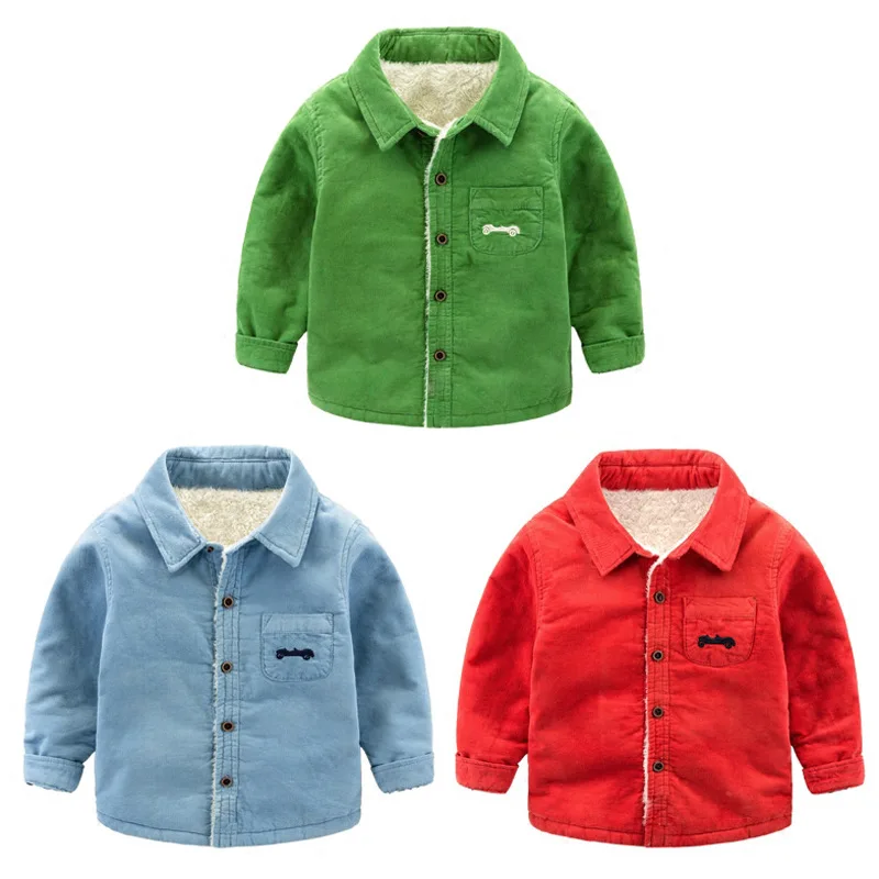 1 6 лет толстая рубашка для младенца мальчика осень зима детские топики