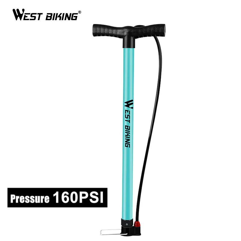 WEST BIKING велосипедный ножной насос 160PSI высокий пресс шины надувной Schrader Presta клапан
