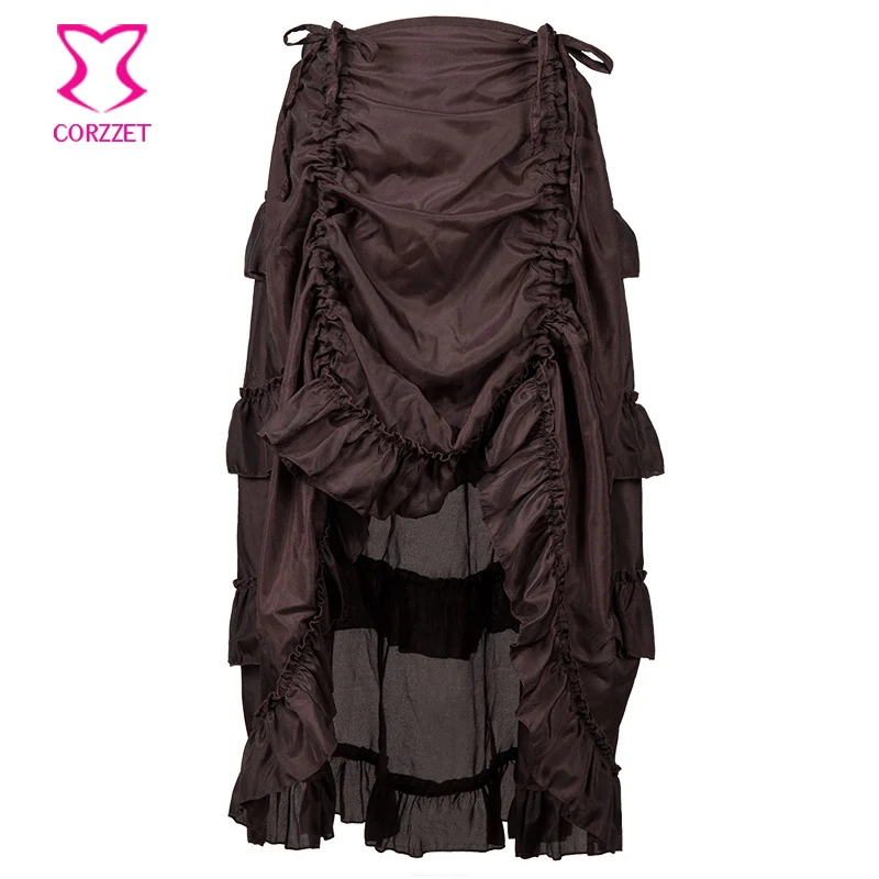 2017 летняя новая регулируемая плиссированная шифоновая Ретро викторианская юбка