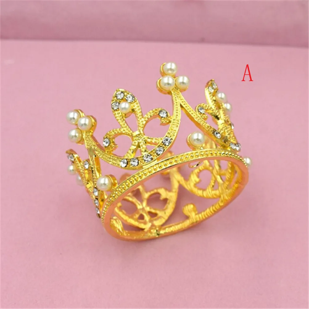 1pc Full Pearl and Crystal Mini Princess Tiara Crown For Mother&ampBaby Prom Hair Ornaments King Jewelry Accessories | Детская одежда и