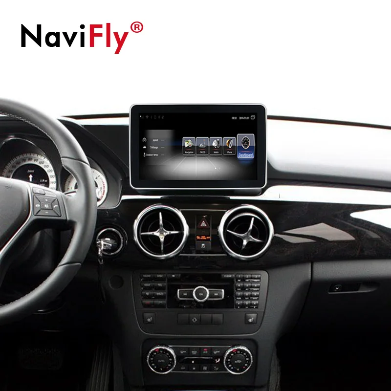 Navifly Android 3g ram 32G rom автомобильный аудио gps навигатор для Mercedes Benz GLK Class X204 2008- с 4G SIM wifi Радио BT
