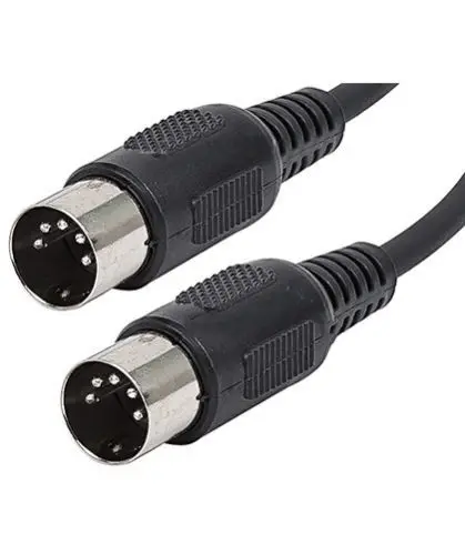 Кабель средней длины со штекером для M 5 Pin разъем DIN черный 1 м|midi cable|5 pin din plugscable midi |