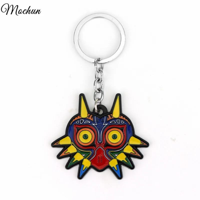 

Game Majoras Mask Colorful Owl Animal Triangle Pendant Charm Keychain Jewelry Christmas Gifts For Women And Men