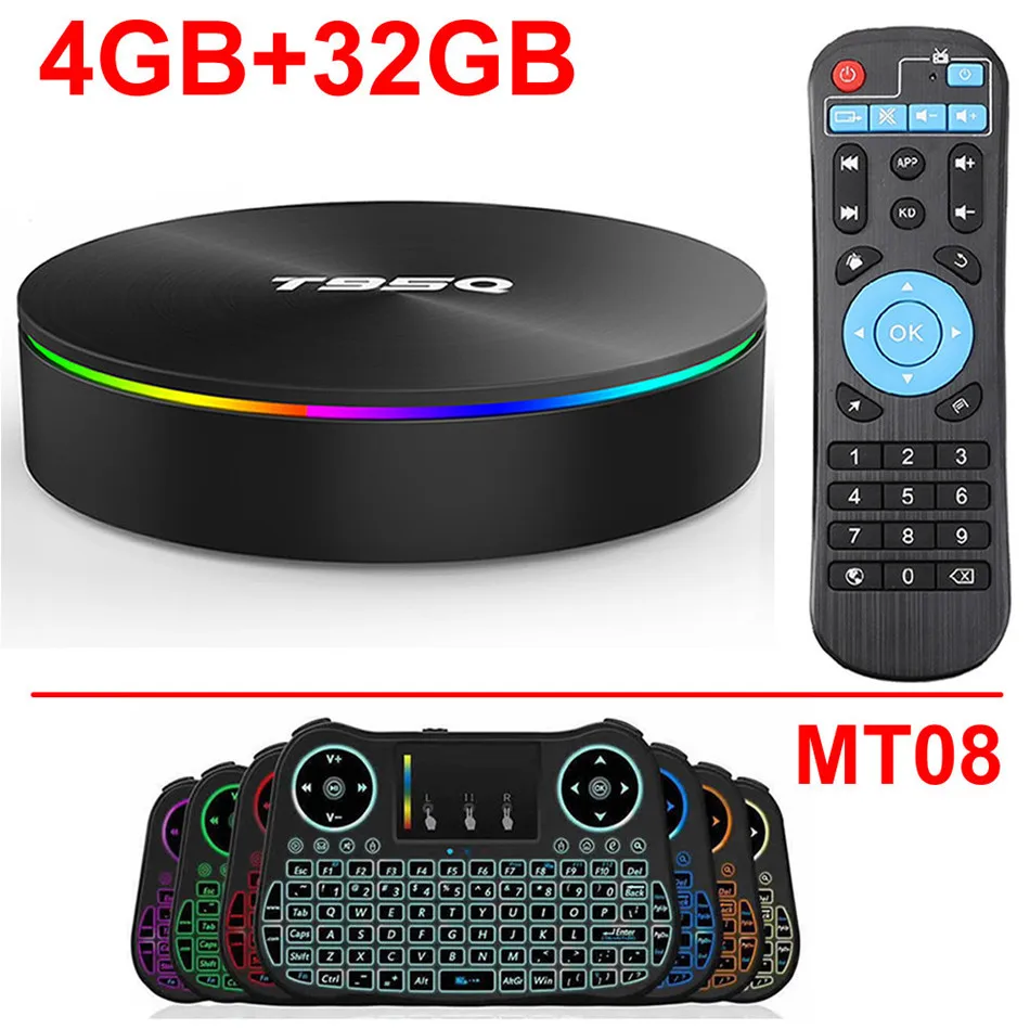 4GB 32GB add MT08 T95Q Android 9,0 Smart tv BOX Amlogic S905X2 Четырехъядерный 4 ГБ ОЗУ 64 Гб ПЗУ BT4.1 USB3.0 2,4G/5G двойной wifi 3D 4 K HDR телеприставка - Цвет: 4GB 32GB add MT08