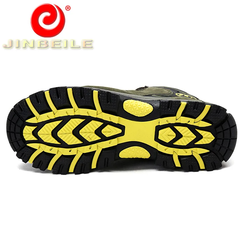JINBEILE/Прочная и нескользящая подошва походная обувь для мужчин мужские кроссовки