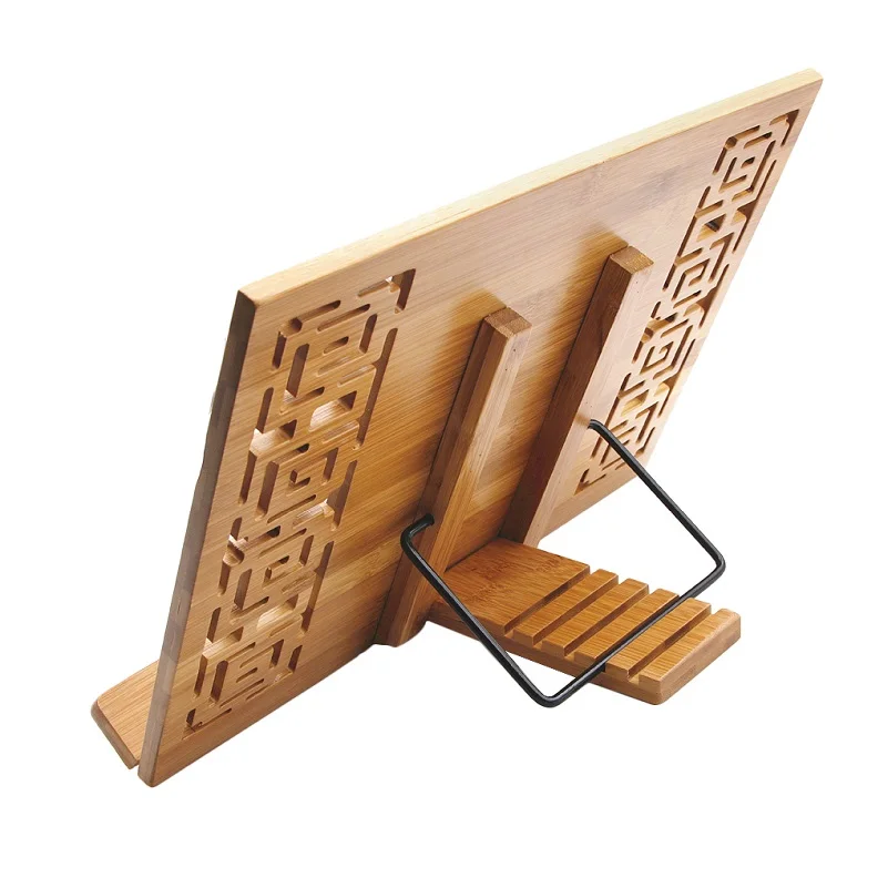 Деревянный чтение книги стоят регулируемый Рамки Портативный форзац Desktop
