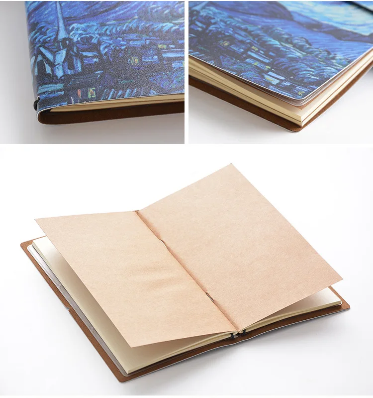 Ван Гог классический блокнот Bullet Journal еженедельник Sketchbook путешественники ведро список ежедневная школа планирования Papeleria Notatnik