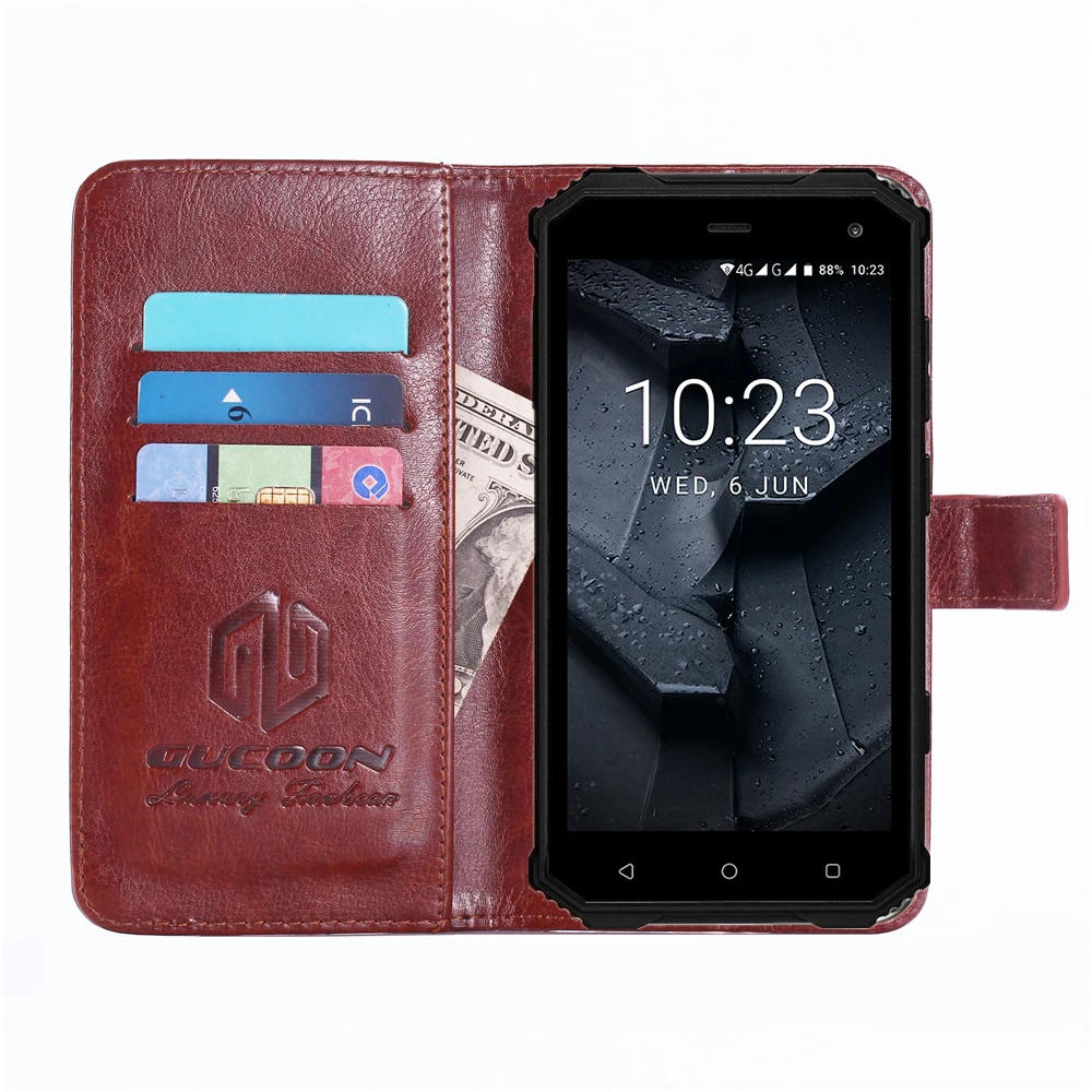 Классический чехол-бумажник GUCOON для Prestigio Muze G7 LTE psp 7550 DUO, Винтажный чехол-книжка из искусственной кожи, Модный чехол для телефона