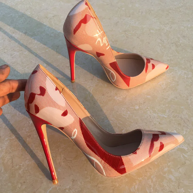 Buono Scarpe/туфли Mary jane на высоком каблуке шпильке с буквенным принтом Женские туфли