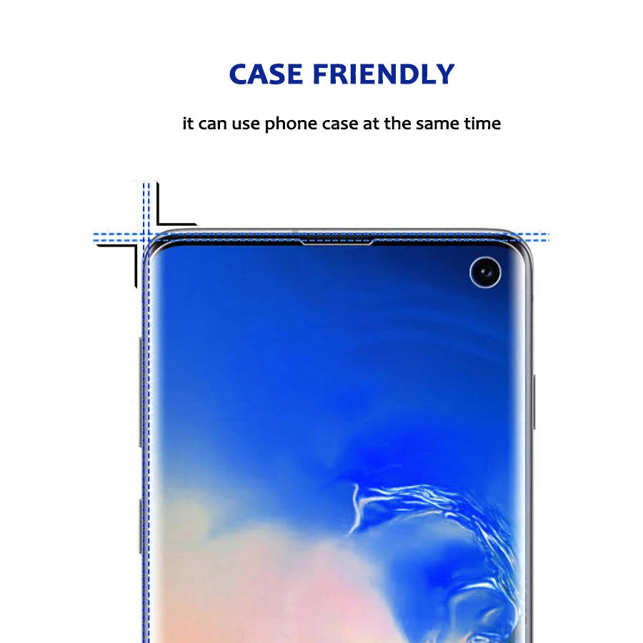 Жидкое УФ стекло для Huawei P30 P40 Pro Mate 40Pro Защитная пленка экрана Samsung S9 Note10 S20 10 Plus note20