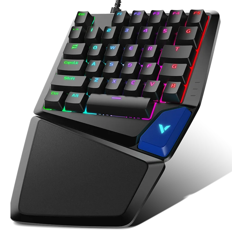 Механическая игровая клавиатура Rapoo V550RGB с 34 клавишами программируемый RGB