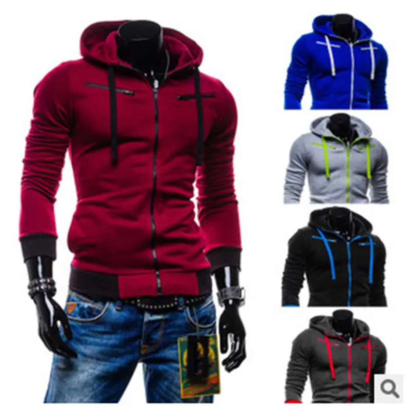 Мужская Флисовая Толстовка с капюшоном длинным рукавом | Спорт и развлечения
