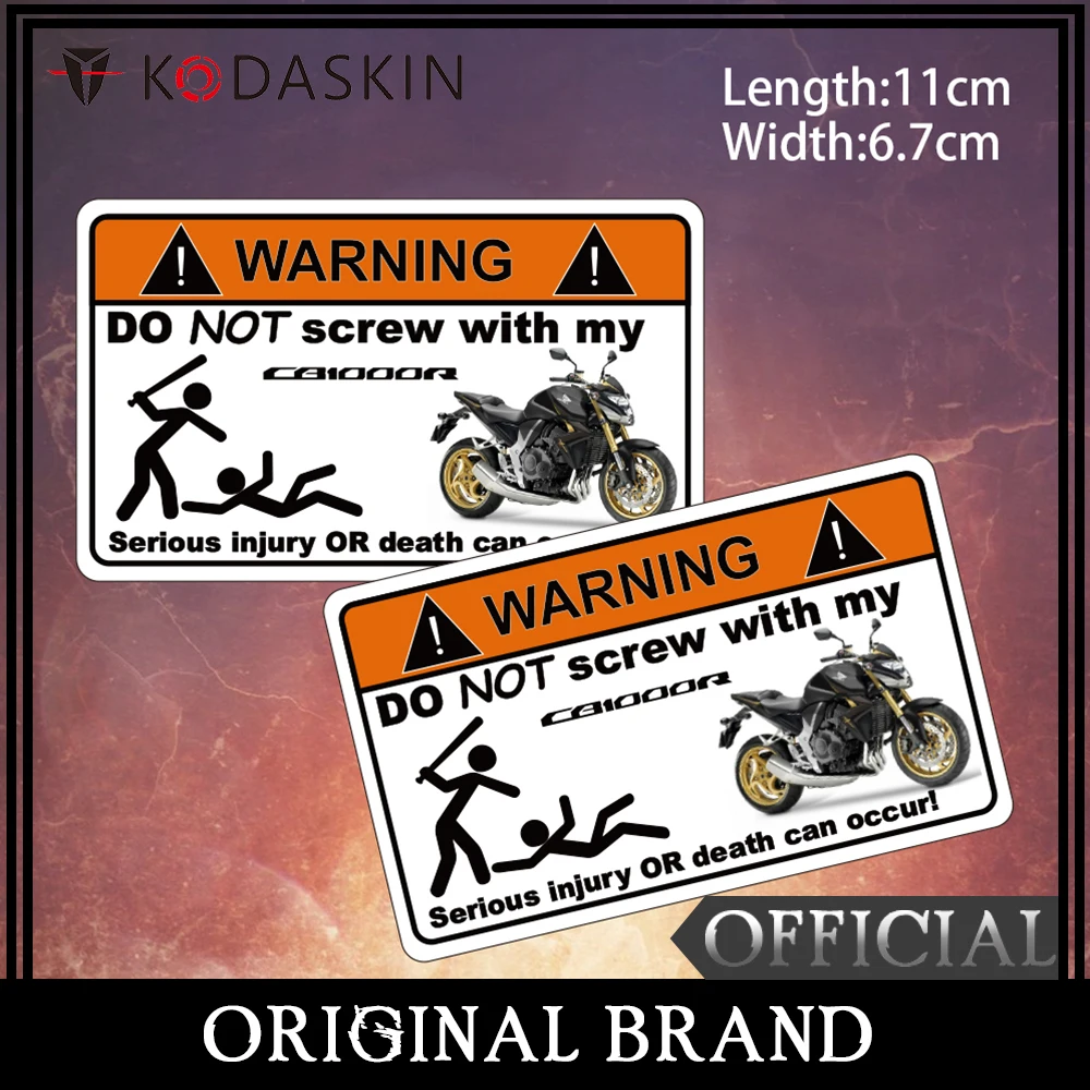

KODASKIN 2 Pieces Warning Do Not Screw Sticker Decal for Honda CB1000R
