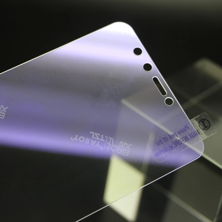 WOLFPSYCH 9 H синий фиолетовый свет закаленное Стекло для huawei Y9 2018 Экран протектор