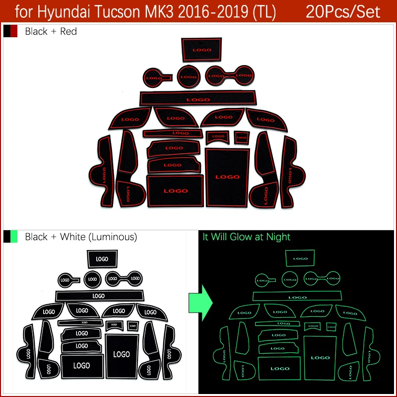 Противоскользящий резиновый коврик для подстаканника Hyundai Tucson ix35 Kona Creta ix25 Santa Fe