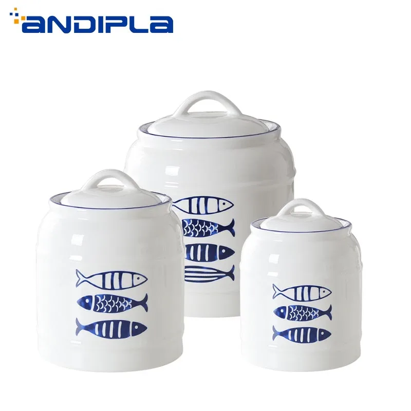 3 шт./лот креативные керамические чайные банки для Нордического дома герметичная