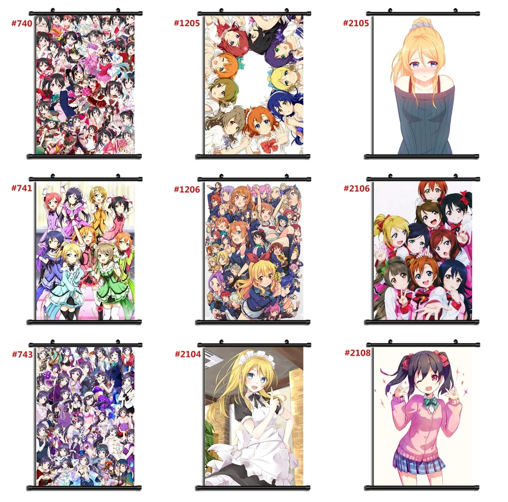 

Love Live! Аниме Манга настенный плакат свиток