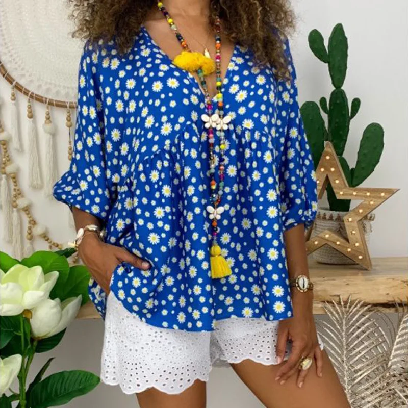 

Women Long Sleeve Blouses 2019 Womens European Fashion Loose Dot Plus Size 4xl 5xltops And Blouses Summer Oversize Womens Shirts