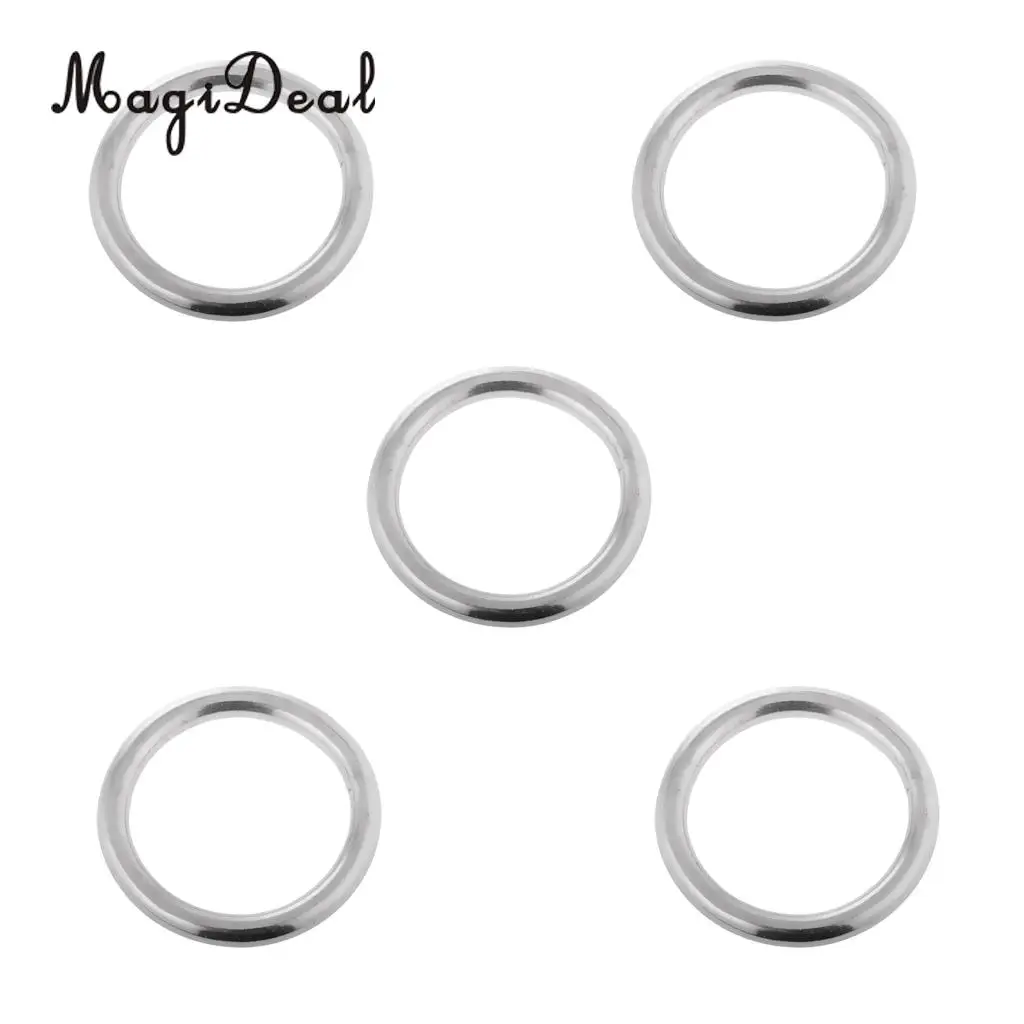 Сварное кольцо MagiDeal 5 x из нержавеющей стали 304 круглые кольца для КАЯКОВ