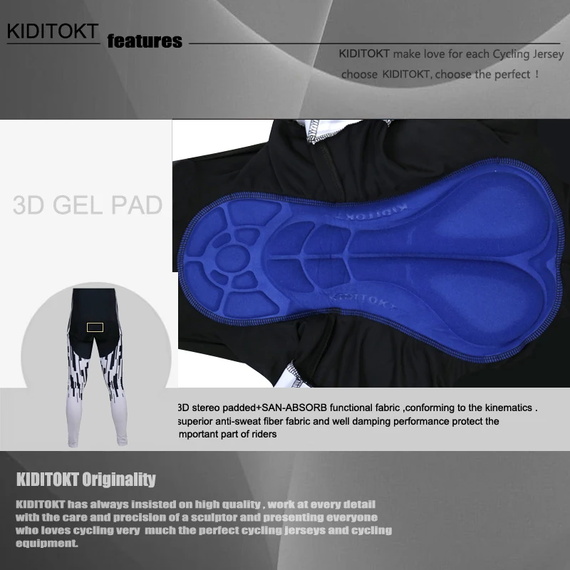 KIDITOKT 2020 Pro дышащие велосипедные штаны для горного велосипеда колготки из 100%