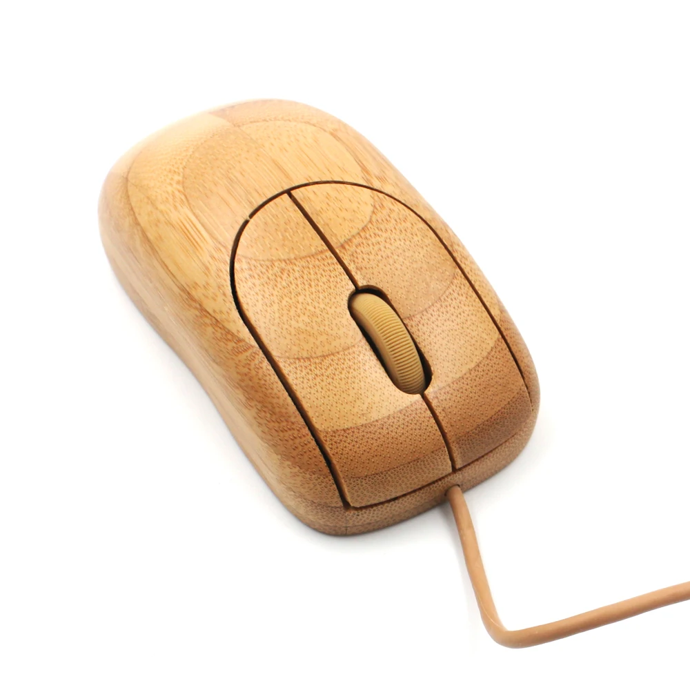 Проводная деревянная мышь Techase Mause Gamer Rato игровая Fio Bamboo Souris ordinate Mouse s для