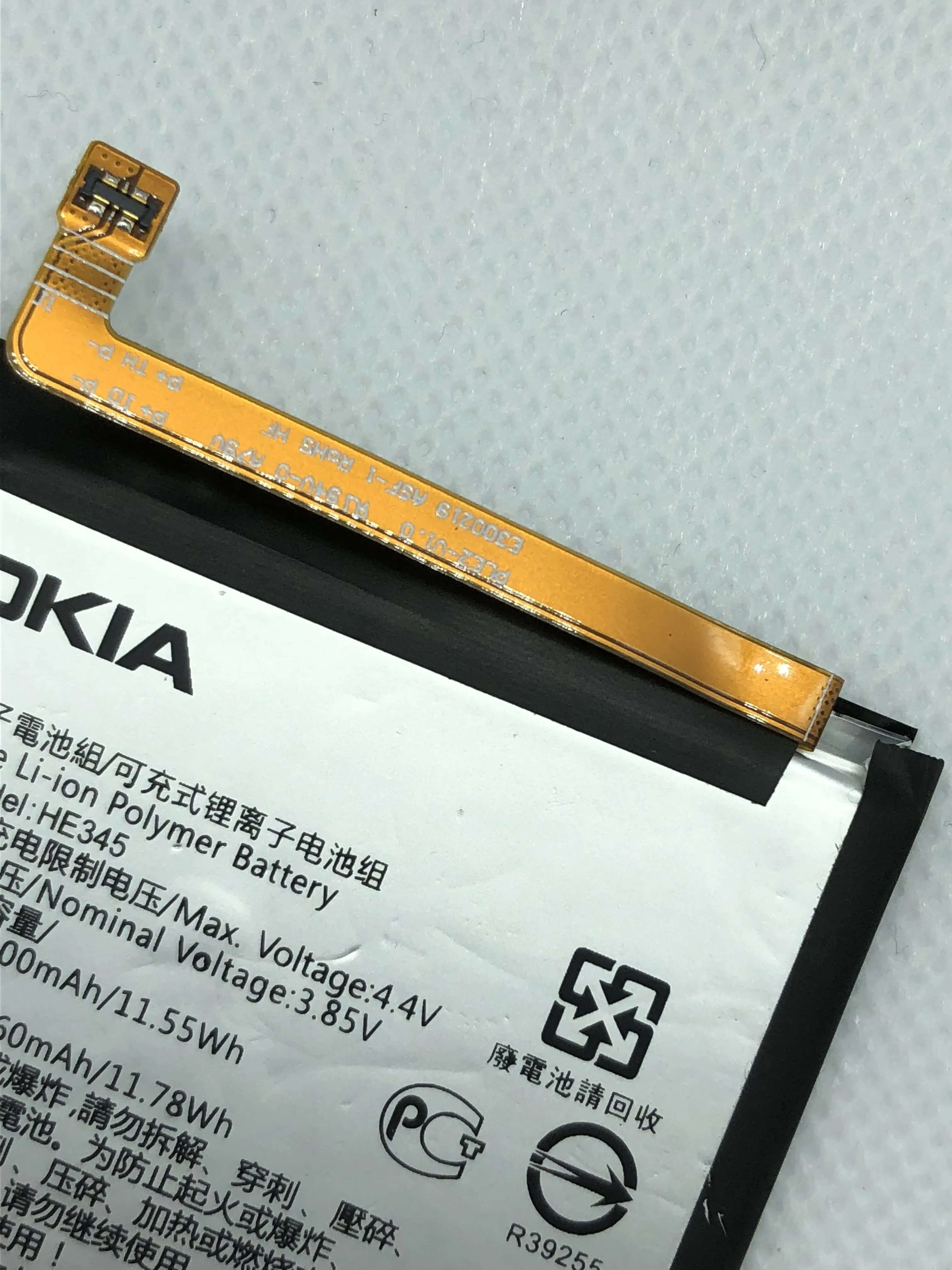Оригинальный аккумулятор HE345 3060mAh для Nokia 6 2nd 2018 TA-1054 HE 345 Bateria | Мобильные телефоны и
