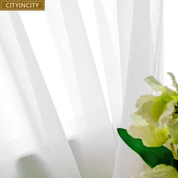 cityincity soft white tulle curtains for living room japan style voile sheer window curtain for bedroom dinning room customized