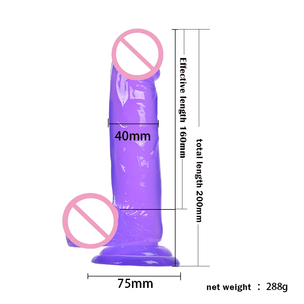 Реалистичный Кристальный фаллоимитатор вибратор большой маленький пенис