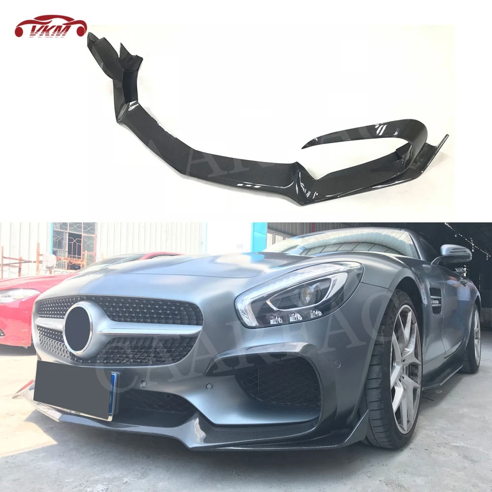 Передний спойлер для губ из углеродного волокна щитки Mercedes Benz AMG GT GTS GTR Coupe Head