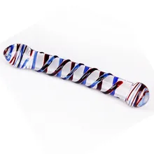 Pyrex стеклянный фаллоимитатор с двойной головкой Анальная пробка