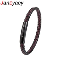 janeyacy 2018 new brand bracelet women fashion jewellery leather bracelet men stainless steel bracelet fashion jewelry pulseira