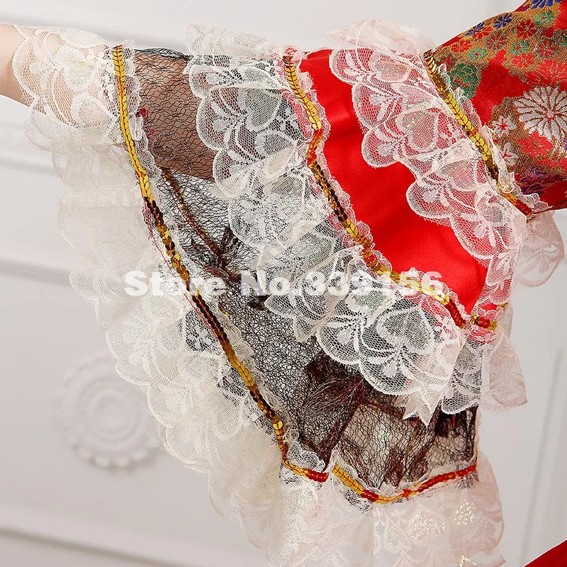 Новое поступление красный 18th века костюм в стиле Ренессанс Мария Антуанетта Southern